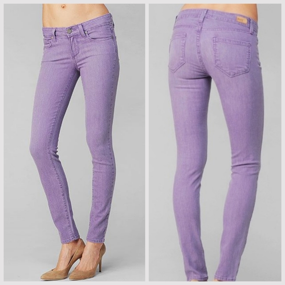 Paige Verdugo Ultra Skinny Jeans Size 27 Purple Berry - Picture 2 of 12